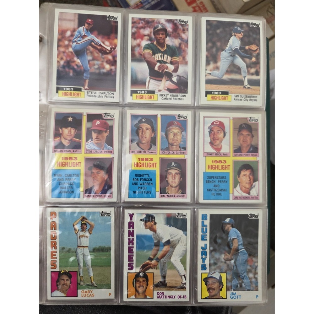 1984 Topps Baseball Complete Set Plus Traded Set EX/NM